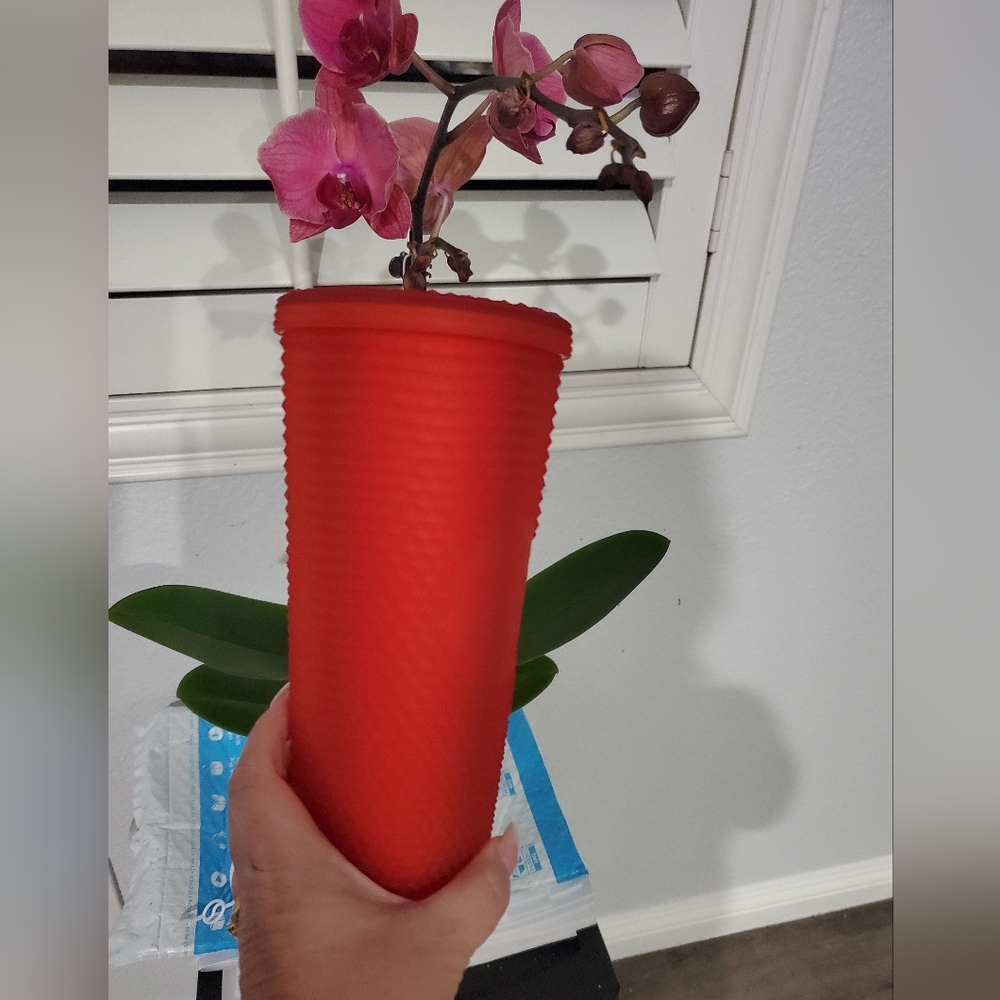 Startbucks red studded 24 oz cup